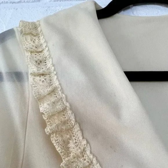 Vintage Union Made in USA Long Dressing Gown Nylon Size XXS/XS - Picture 12 of 14